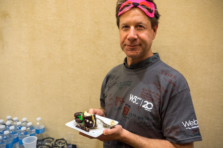 Ian & birthday cake