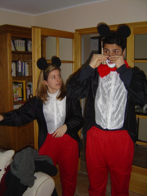 Carine-Minnie et Franck-Mickey