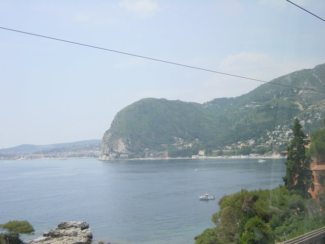 View from the train on a bay
