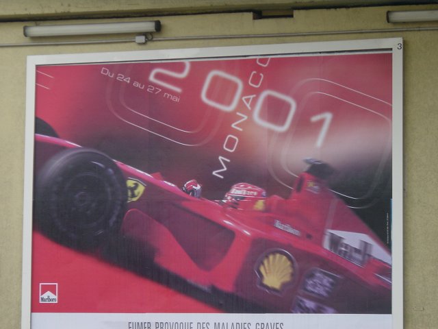 Monaco GP 2001 advertisement