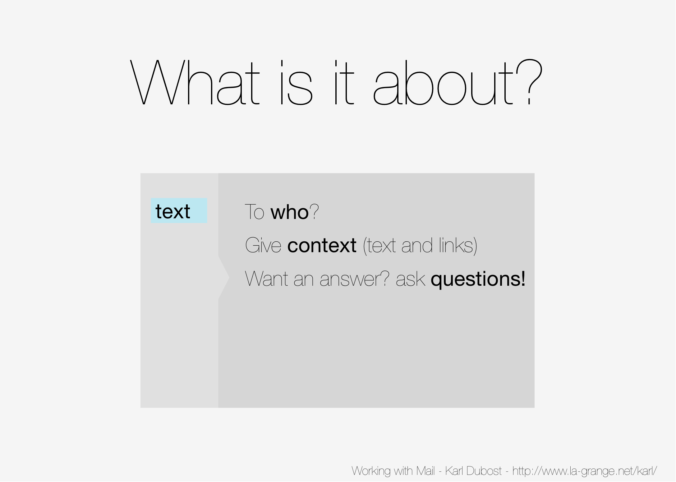 Slide 13 - Ask questions