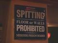 Pub, no-spitting sign