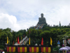 Long flight of stairs leading to the Tiantan Buddha