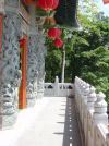 Dragon carvings on the wall of the monastery