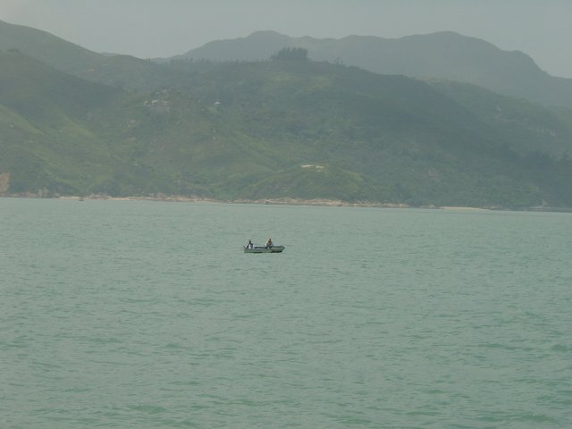 Some fishermen in the bay