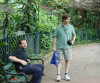 Daniel sitting on a bench, Ian