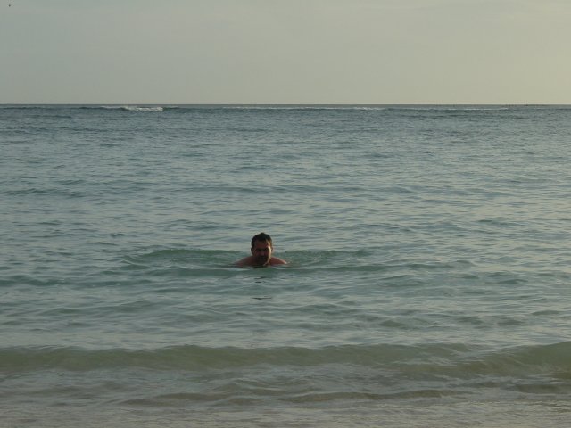 Daniel swimming