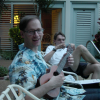 Jose playing his Ukulele and max taking a picture in the background
