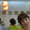 Half of Jose's face, Marie. In the mirror: Jose's head, Coralie taking the picture, Marie's head