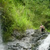 Daniel sitting well above the water. Going to dive as well?