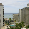 View on the ocean from the room of our first hotel