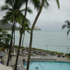 View from the Sheraton on the pool, the ocean and Diamond Head