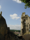 Ruine du chateau et vue sur Chauvigny