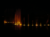 'Le miroir d'Uranie': Jet d'eau eclaire en orange