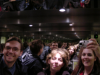In the mirror of the elevator of Taverna hotel: Max Max Max Max, Marie Marie Marie, Coralie holding the camera
