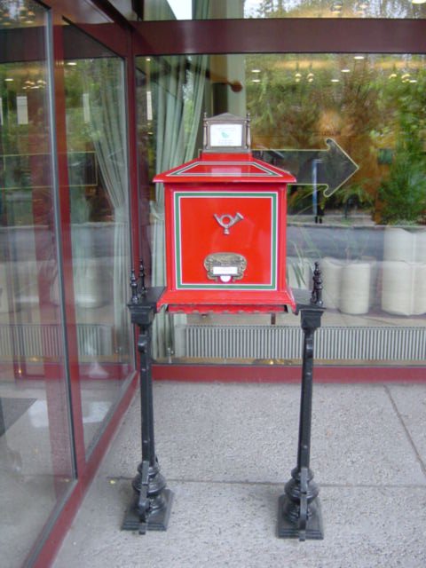 mailbox by the entrance