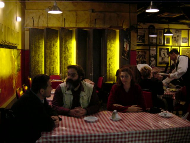 Communism nostalgia restaurant: Daniel, Ivan, Coralie