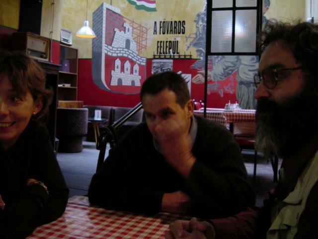 Communism nostalgia restaurant: Marie, Daniel, Ivan