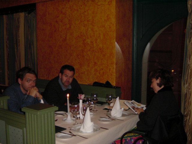 At Central  Cafe Restaurant: Max, Daniel, Marie