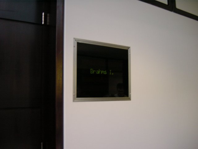 Brahms I room sign