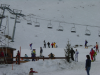 Pticul finit la descente a ski