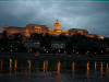 Dinner cruise on the Danube: view on the illuminated castle