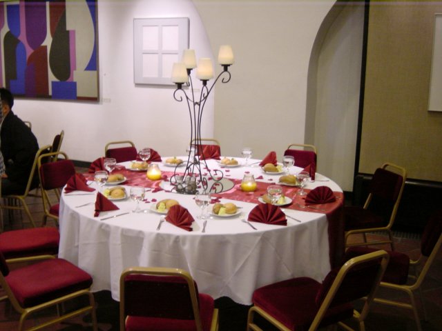 Table at the Vasarely Muzeum for AC reception