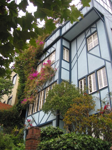 Victorian house on Lombard Street