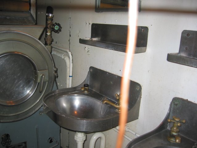 Lavatories in submarine