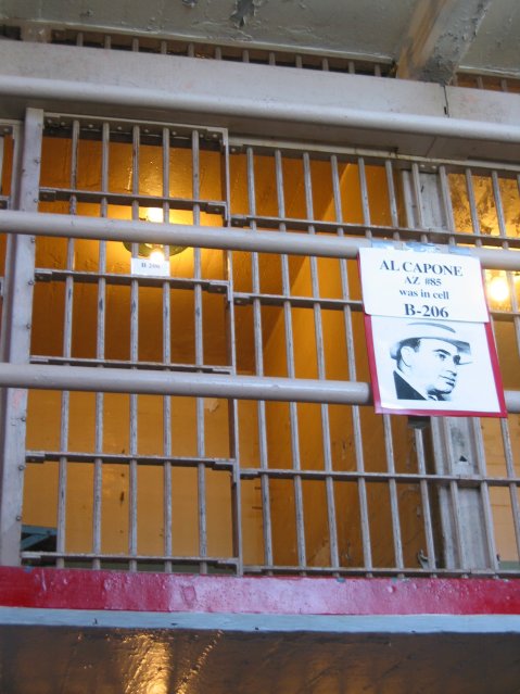 Cell B206 where Al Capone presumably stayed
