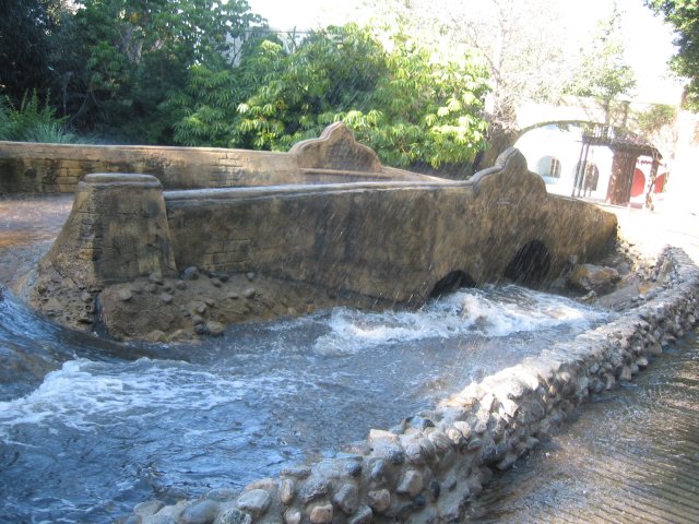 The stage for a flood