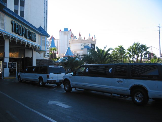 Two limo-vans