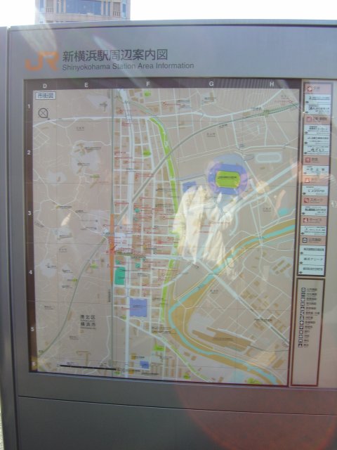Shinyokohama Station Area Information map