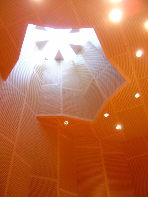 Ceiling of the Kiva\214 room at Stata Center
