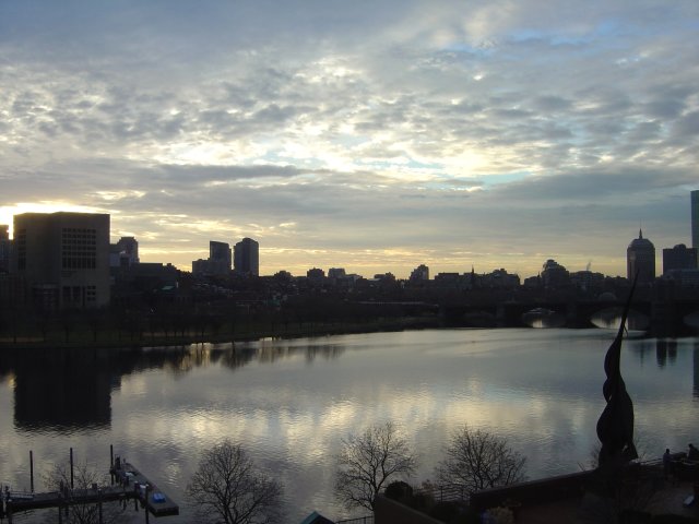 View on the Charles River from our room