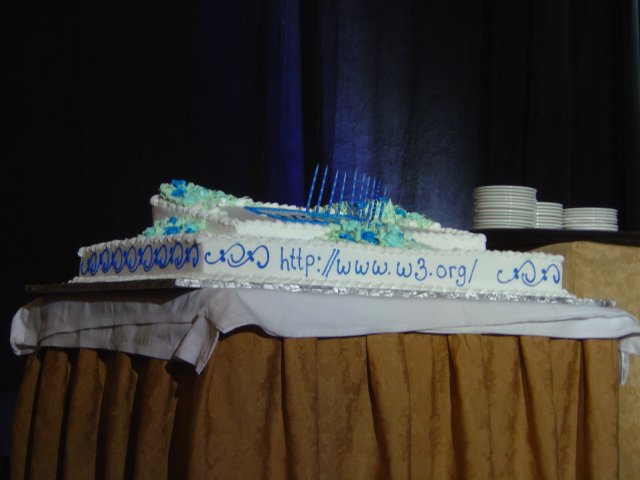 W3C 10th birthday cake