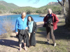 Chaals, Karima and Bert near the lake