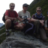 Nico, Nicolas holding the koala, Joel, Fabrice