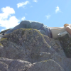Nicolas prefers horizontal activity, even on rocks