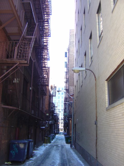 A narrow alley in Boston