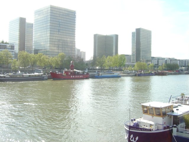 La Seine, boats, BnF