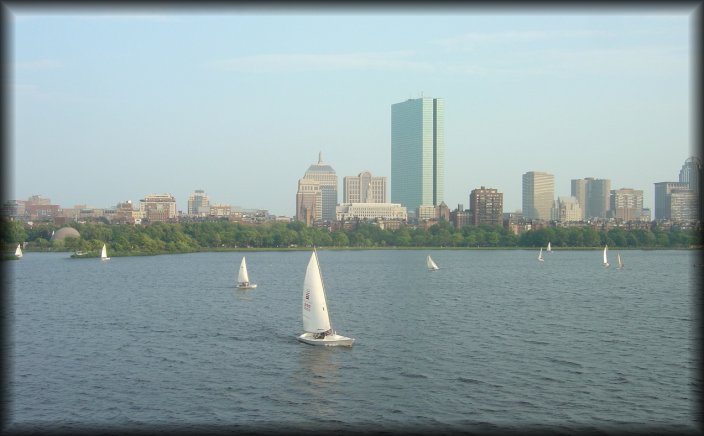 Sailing boats on the Charles River