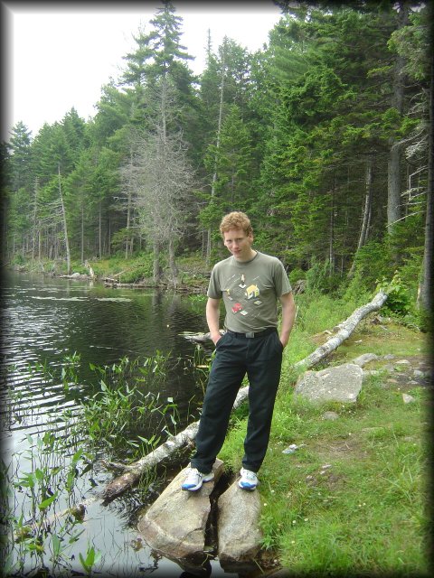 EricP by a lake, Lucerne, Maine