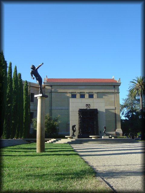 "Monumental Male Torso", Auguste Rodin, exhibition at Center of Visual Arts, Stanford, CA