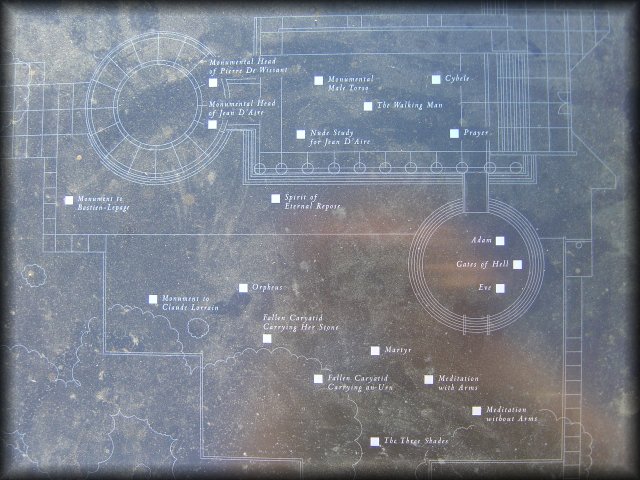 Map of exhibitions at Center of Visual Arts, Stanford, CA