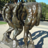 "The Three Shades", Auguste Rodin, exhibition at Center of Visual Arts, Stanford, CA