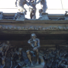 The top of "Gates of Hell", Auguste Rodin, exhibition at Center of Visual Arts, Stanford, CA