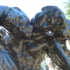Detail of "The Three Shades", Auguste Rodin, exhibition at Center of Visual Arts, Stanford, CA