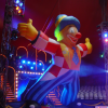 Billy Smart's circus: giant inflatable clown