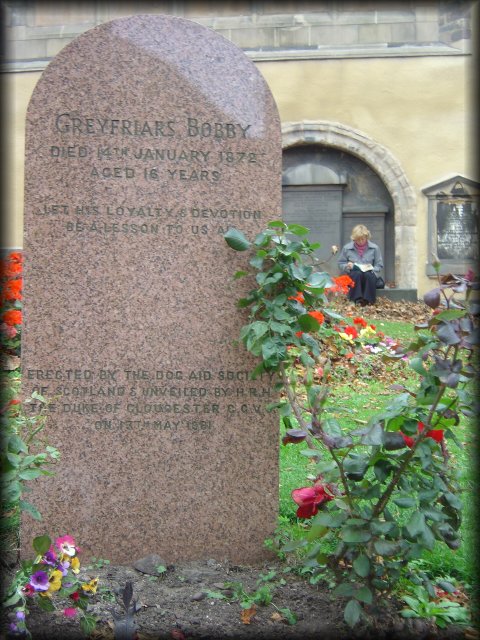 The tomb of the Greyfriars Bobby